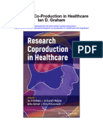 Download Research Co Production In Healthcare Ian D Graham all chapter