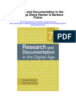 Research and Documentation in The Digital Age Diana Hacker Barbara Fisher All Chapter
