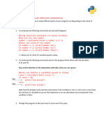 4 - Programming Companion Python-If Satements