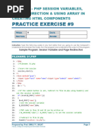 WEBAPPS - Practice Exercise 9 - PHP Session Variable and Page Redirection