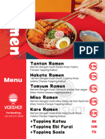 Yoisho Menu