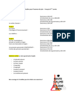 4ASO - Matière Examen Juin