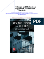 Research Design and Methods A Process Approach 11Th Edition Bordens All Chapter