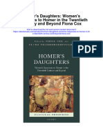 Download Homers Daughters Womens Responses To Homer In The Twentieth Century And Beyond Fiona Cox full chapter