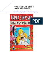 Download Homer Simpsons Little Book Of Laziness Matt Groening full chapter