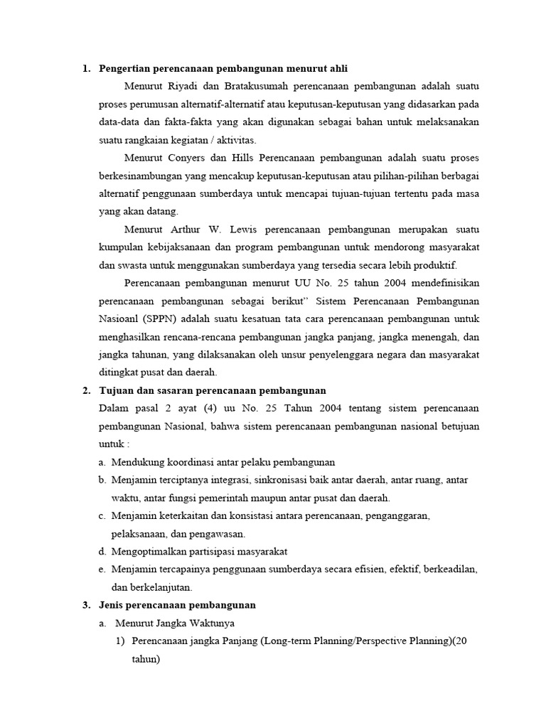 pengertian-perencanaan-pembangunan-menurut-ahli-pdf