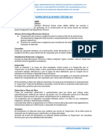 5.1 Especificaciones Tecnicas Cajamarquilla