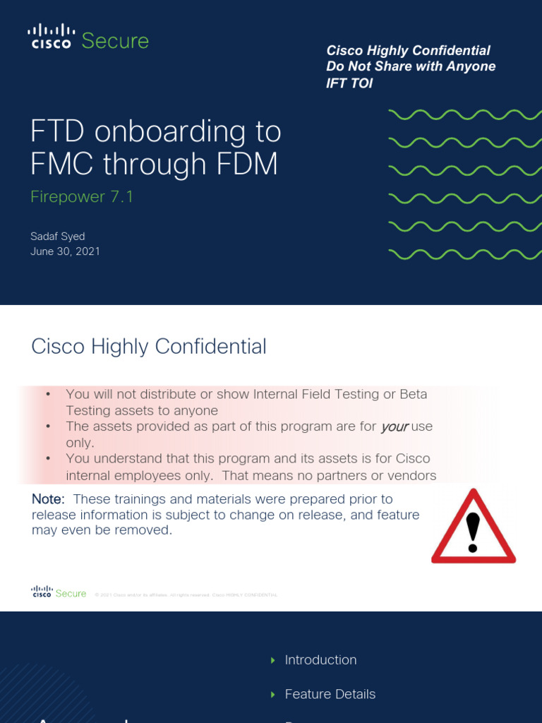 FTD Onboarding to FMC via FDM | PDF | Computing | Computer Science