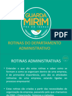 Apresentacao Rotinas Departamento Administrativo