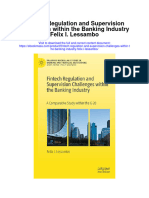 Download Fintech Regulation And Supervision Challenges Within The Banking Industry Felix I Lessambo full chapter