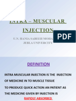 Intra - Muscular Injection 2020