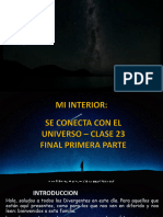 MI INTERIOR SE CONECTA CON EL UNIVERSO - CLASE 23