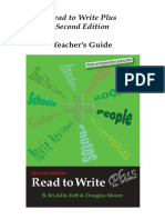 Read To Write Plus Second Edition Teachers Guide
