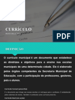 Currículo e Teorias