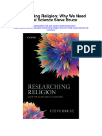 Researching Religion Why We Need Social Science Steve Bruce All Chapter