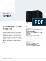 Synology DS920 Plus Data Sheet CHT