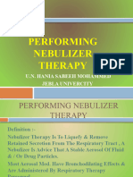 Performing Nebulizer Therapy