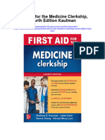 First Aid For The Medicine Clerkship Fourth Edition Kaufman Full Chapter