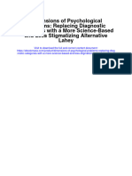 Dimensions of Psychological Problems Replacing Diagnostic Categories With A More Science Based and Less Stigmatizing Alternative Lahey Full Chapter