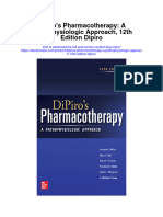 Dipiros Pharmacotherapy A Pathophysiologic Approach 12Th Edition Dipiro Full Chapter