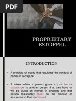 Proprietary Estoppel