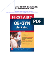 Download First Aid For The Ob Gyn Clerkship 5Th Edition Shireen Madani Sims full chapter