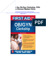 Download First Aid For The Ob Gyn Clerkship Fifth Edition Shireen Madani Sims full chapter