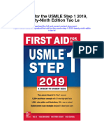 Secdocument - 666download First Aid For The Usmle Step 1 2019 Twenty Ninth Edition Tao Le Full Chapter