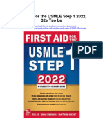 Download First Aid For The Usmle Step 1 2022 32E Tao Le full chapter
