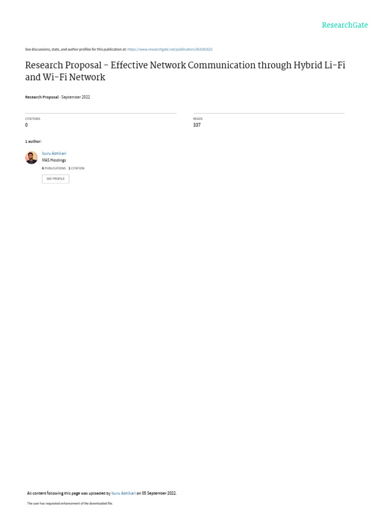 Hybrid Li-Fi and Wi-Fi Network Proposal | PDF | Wi Fi | Wireless