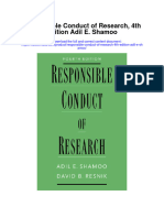 Download Responsible Conduct Of Research 4Th Edition Adil E Shamoo all chapter