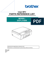Brother DCP j140w Parts Manual