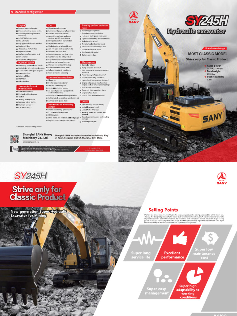 Sany Sy245h Global | PDF