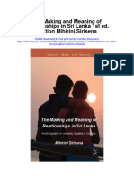 The Making and Meaning of Relationships in Sri Lanka 1St Ed Edition Mihirini Sirisena Full Chapter