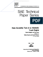 NATO Durability Engine Test 1990