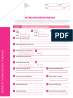 Formulario Encuesta de Producción de Huevos