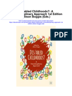 Dis Abled Childhoods A Transdisciplinary Approach 1St Edition Allison Boggis Eds Full Chapter