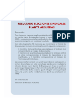 Comunicado Interno Elecciones Arguedas