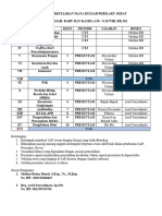 Jadwal Perilaku Sehat Agustus 2023