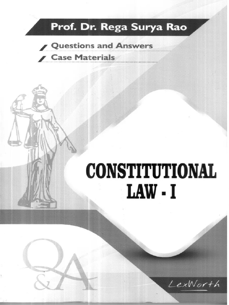 Constitutional Law - I | PDF