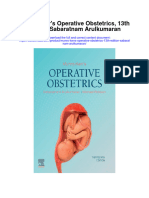 Download Munro Kerrs Operative Obstetrics 13Th Edition Sabaratnam Arulkumaran full chapter