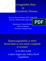Hypercoagulability and Fibrinolytic