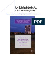 Rethinking Civic Participation in Democratic Theory and Practice 1St Edition Rod Dacombe Auth All Chapter