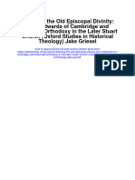 Download Retaining The Old Episcopal Divinity John Edwards Of Cambridge And Reformed Orthodoxy In The Later Stuart Church Oxford Studies In Historical Theology Jake Griesel all chapter