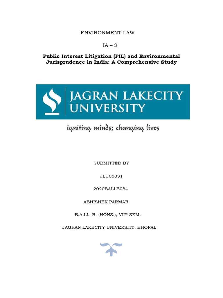 Environment Law Pdf Public Law Government