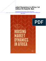 Download Housing Market Dynamics In Africa 1St Ed Edition El Hadj M Bah full chapter