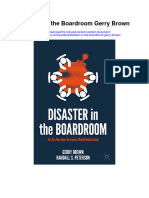 Download Disaster In The Boardroom Gerry Brown full chapter