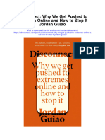 Disconnect Why We Get Pushed To Extremes Online and How To Stop It Jordan Guiao Full Chapter