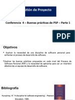 Conferencia 4 - Buenas Prácticas PSP-Parte 1