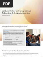 Microsoft Training Services Partner Overview